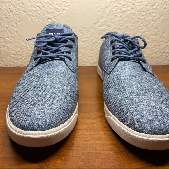 Clae / men’s boat shoe / size 11 / preowned / Ellington Textile /light jean blue - Picture 2 of 7